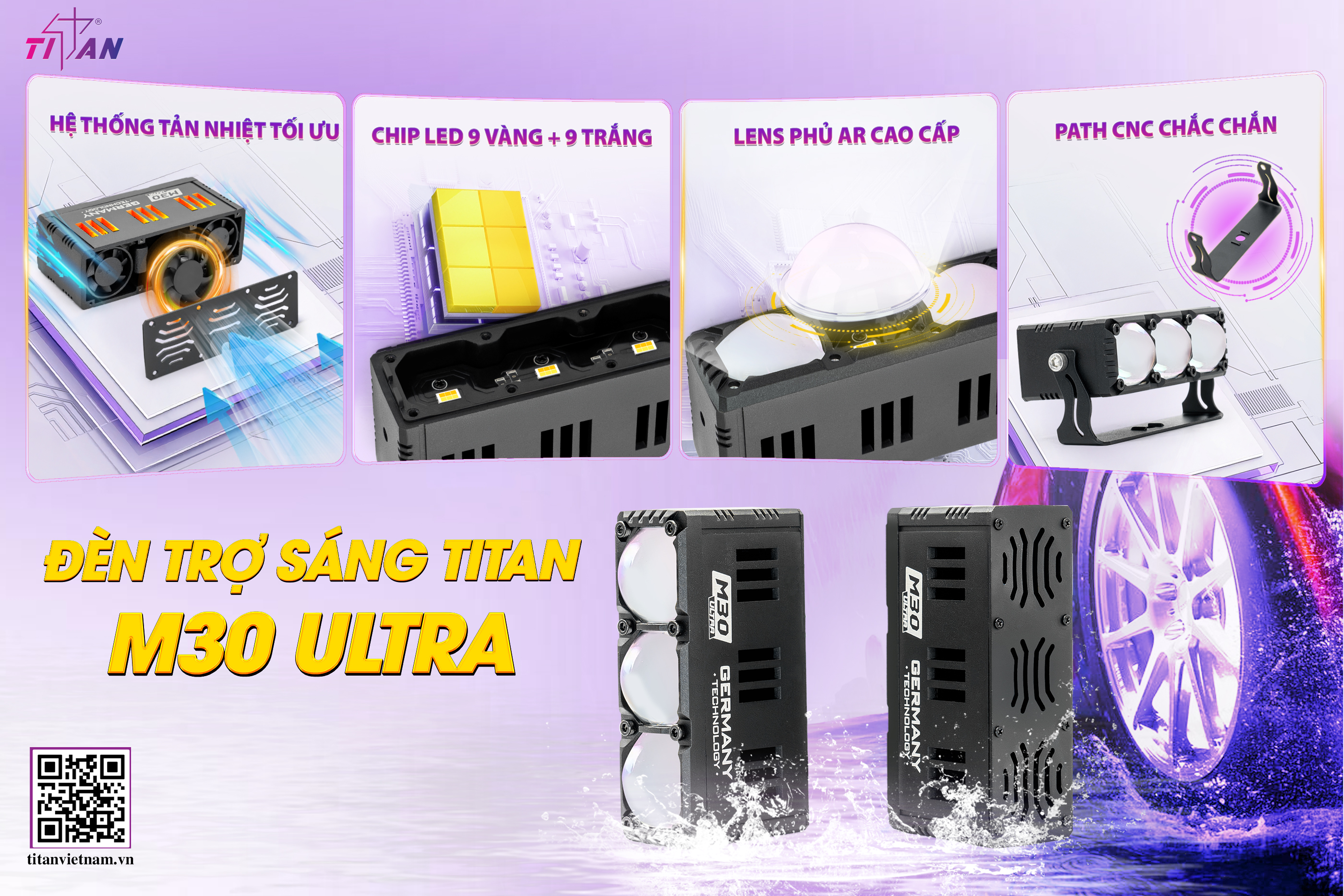 ĐÈN TRỢ SÁNG TITAN M30 ULTRA